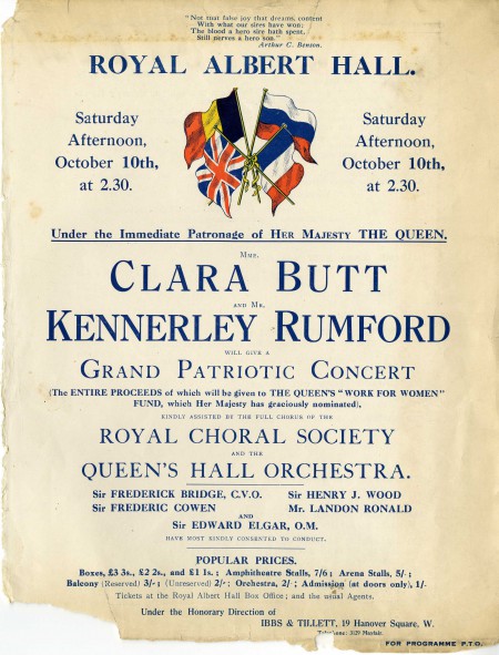 A fund-raising concert at the Royal Albert Hall